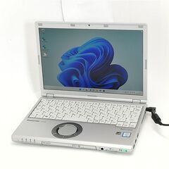 日本製 12.1型 ノートパソコン Panasonic CF-SZ5PDCKS 中古美品 第6世代Core i5 4GB 高速SSD DVDRW 無線 カメラ Windows11 Office