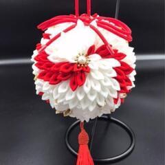 つまみ細工　ボールブーケの画像