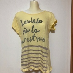 aqua leaf Tシャツ  レディース
