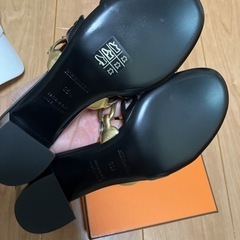 HERMESエルメス シェーヌダンクルモチーフ ミュールサンダル