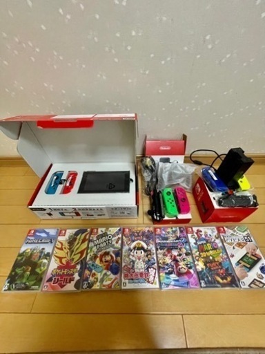 【値下げしました！東京都引取限定】switch本体+ソフト7本+おまけ