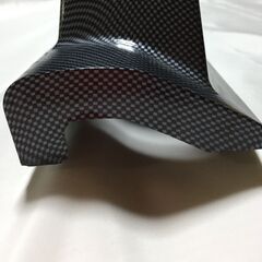 2F-4084 中古 社外メーター 3連　カーボン調取付パネル　ピラー・ダッシュボード取付パネル　スピードメーター　タコメーター 他 直径53㎜ の画像