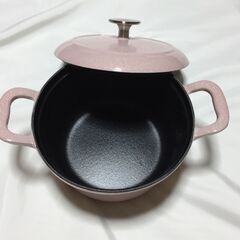 2F-4028 新品 FISSLER　フィスラー　カレンココット　鋳鉄・ホーロー鍋　EMP-C182N001P ピンク 18㎝の画像