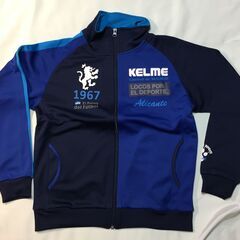 2F-226① 新品 KELME　ケルメ　ジャージ上下セット　ウォームアップスーツ　サッカー　フットサル ネイビー Sサイズの画像