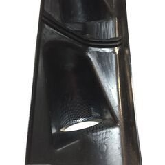 2F-451 中古 社外メーター　3連　カーボン調取付パネル　ピラー・ダッシュボード取付パネル　ターボメーター 直径53㎜の画像