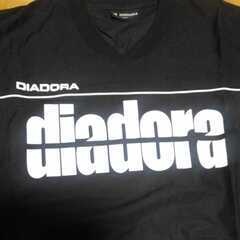 2F-652 新品 DIADORA　ディアドラ　ピステ　上下セット　サッカー　フットサル ブラック Lサイズ の画像
