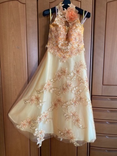 社交ダンスドレス　オレンジ