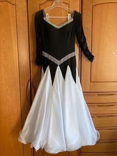 社交ダンスドレス　白黒