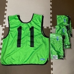 「決まりました」ビブス11枚(緑) 
