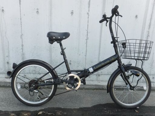 6段ギア&LEDオートライト 折りたたみ自転車 中古自転車 452