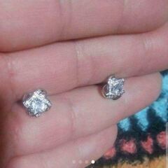 j←←←m18-12  刻印/ブリリアントゴージャスフラワーピアス        202208110436の画像