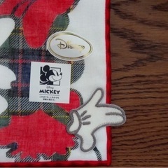 【新品・未使用】ミッキー＆ミニー　ガーゼハンカチの画像
