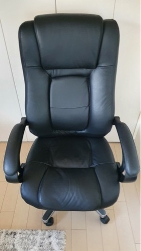 役員社長イス RA-1855　デスクチェア 法人限定】 オフィスチェア エグゼクティブチェア 社長椅子 レザー 本 