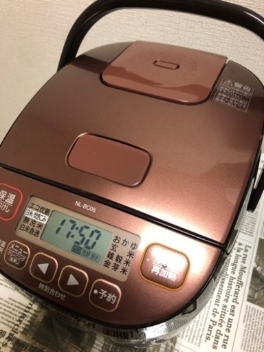 象印マイコン炊飯ジャー3合炊き2019年製