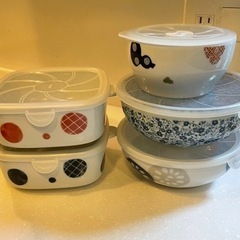 保存用　フタ付き器×5(お取引中)