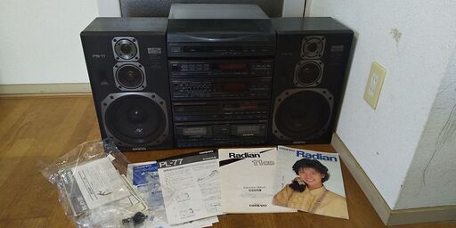 昔懐かしいPL-77☆レコードプレーヤー☆通電確認☆ニューステレオ☆日本製☆昭和後期☆アンティーク