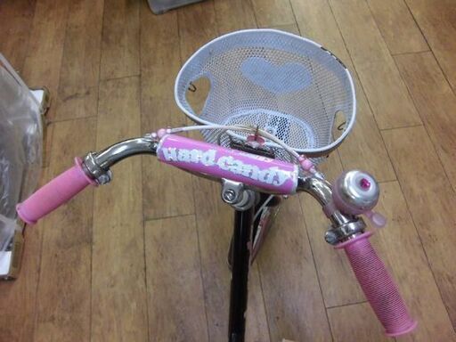 子供用自転車 18インチ Hard candy 女の子向け ブラック/ピンク ハード キャンディ 子ども ジュニアサイクル 札幌 厚別