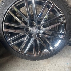 バリ山！　225/60R17 アルファード　ヴェルファイア　ハリアー 走行僅か超バリ溝】225/60R17 2本 トライスター スポーツパワー