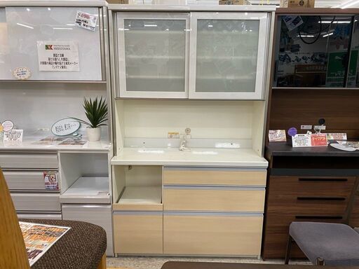 【愛品館 江戸川店】パモウナ キッチンボード120KB ID:151-007562-007