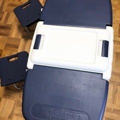 クーラーボックス　テーブル　イス付き
