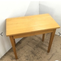 無印良品 タモ材 引出付デスク 80×44.5×72 2台。 