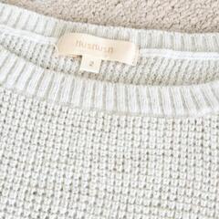 新品同様*HUSHUSH*サイズ2*ホワイト*ラメ入りニット*の画像