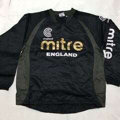 2F-237 新品 ｍｉｔｒｅ　マイター　ピステスーツ　上下セット　サッカー　フットサル ブラック Mサイズの画像