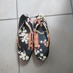 小紋柄草履