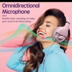 ヘッドセット 新品 ピンクの画像