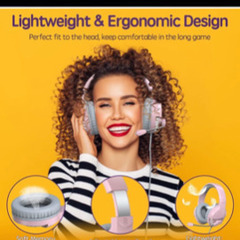 ヘッドセット 新品 ピンクの画像