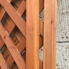 カインズホーム購入　木製　フェンス　2枚セットの画像