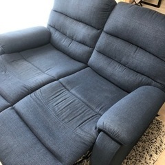 リクライニングソファ　二人用の画像