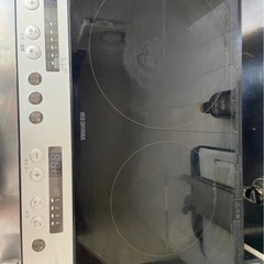 アイリスオーヤマ　2口IHクッキングヒーター　工事不要