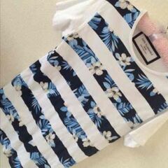 ZARA 花柄 Tシャツ