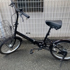 折りたたみ自転車　オートライト　6段変速　20型