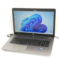 即使用可能 Wi-Fi有 17.3型 ノートパソコン HP 470 G2 中古美品 第5世代 Core i7 8GB DVDRW 無線 カメラ Windows11 Office