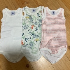プチバトー ロンパース 肌着