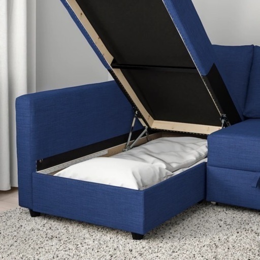 新品未使用　IKEA FRIHETENフリーヘーテン コーナーソファ収納付き ,3way