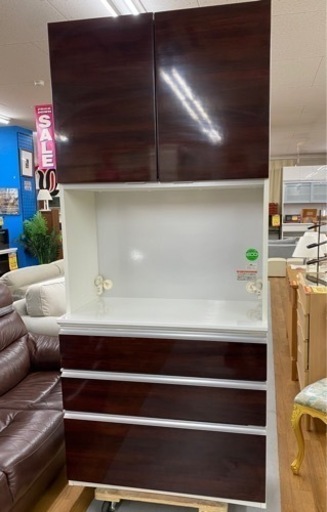 R058 国産 エスエークラフト キッチンボード、幅90cm 美品