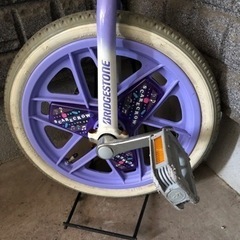 一輪車　ブリヂストン　パープルの画像