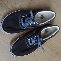 VANS スニーカー黒 スケボー バンズ 25.5 cm