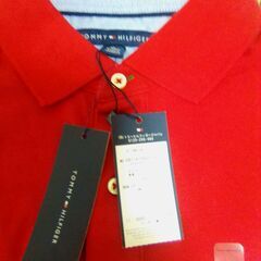 男性用XLサイズ　赤　ポロシャツ　TOMMY HILFIGERの画像