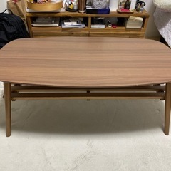 【受付停止】センターテーブル ローテーブル 幅90cm 奥行き45cm ブラウンの画像