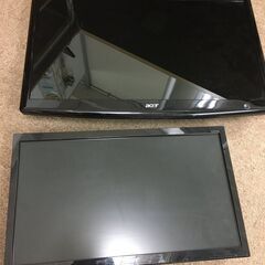 PCディスプレイモニタ　ｘ２台セット　21.5インチと24インチ