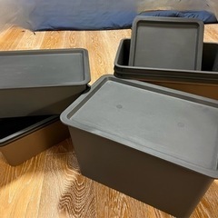 【ダイソー】スクエア収納BOX 中×4 大×4の画像