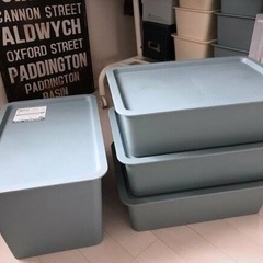 【ダイソー】スクエア収納BOX 中×4 大×4の画像