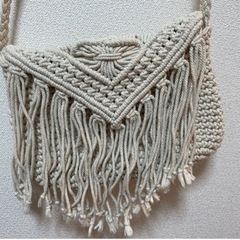 ショルダーバッグ　ANAP マクラメの画像