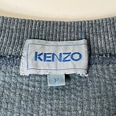 KENZO ケンゾー プルオーバー トレーナー コーデュロイ ネイビー 紺 刺繍 M 日本製 90's 90年代 ヴィンテージ ビンテージ 希少 正規品 古着 カジュアル ウェア の画像
