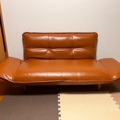 合皮レザーソファーベッド　