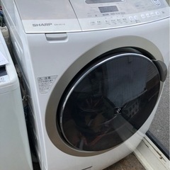 配送可能　シャープ SHARP ES-Z210-NL [ドラム式プラズマクラスター洗濯乾燥機（10kg） 左開き ゴールド系]